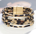 Bracciale avvolgente dorato multistrato