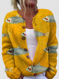 Anna Giulia | Cardigan con stampa di pesci