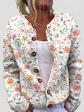 Greta | Cardigan con rami fioriti
