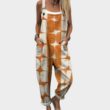 Salopette con cerchi batik arancioni