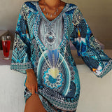 Emelia - Vibrante Abito Boho-Stampa
