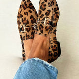 Gia - Eleganti Mocassini con Stampa Leopardo