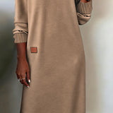 JANA | ABITO MIDI CONFORTEVOLE CON SCOLLO A V