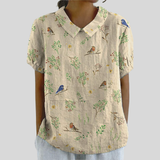 Top floreale Elegante Comfort