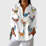 Blusa stampata leggera e colorata