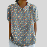 Top floreale Eleganza e Comfort