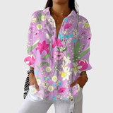 Blusa stampata leggera e colorata