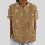 Top floreale Elegante Comfort