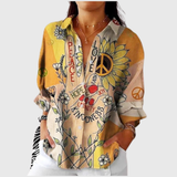 Blusa stampata leggera e colorata