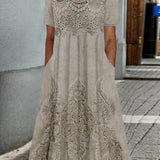 INDIGO | ELEGANTE ABITO MIDI CON MOTIVO FLOREALE