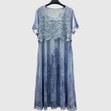 INDIGO | ELEGANTE ABITO MIDI CON MOTIVO FLOREALE
