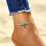 Bracciale con stella marina e pietre naturali