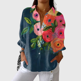 Blusa stampata leggera e colorata