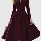 AVELINA | ABITO MIDI CON SCOLLO A V