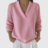 Faye | Pullover con scollo a V morbido in forma casual
