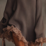 NINA | ABITO IN MAGLIA CON VOLANT