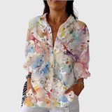 Camicia stampata leggera e colorata