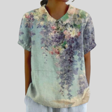 Top floreale Elegante Comfort