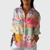 Blusa stampata leggera e colorata