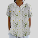 Top floreale Elegante Comfort