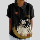 Top floreale Elegante Comfort