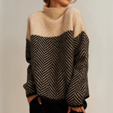 Norah | Pullover in cotone con colletto alto