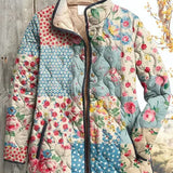 Karoline™ | Giacca trapuntata in patchwork floreale