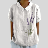Top floreale Elegante Comfort