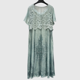 INDIGO | ELEGANTE ABITO MIDI CON MOTIVO FLOREALE