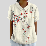 Top floreale Elegante Comfort