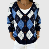 Cardigan comodo con bottoni