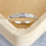 Anello in zirconia micro-pavé color oro bianco
