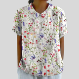 Top floreale Elegante Comfort