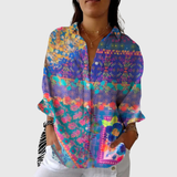 Blusa stampata leggera e colorata