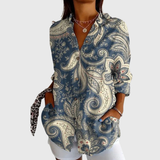Blusa stampata leggera e colorata
