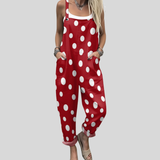 Salopette a Pois Rosso-Bianco