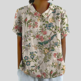 Top floreale Elegante Comfort