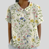 Top floreale Elegante Comfort