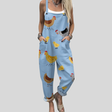 Salopette con Galline Azzurra