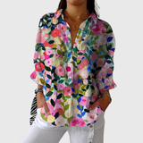 Blusa stampata leggera e colorata
