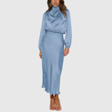 MARISTELLA | ABITO MAXI ELEGANTE IN RASO