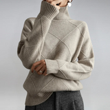 Lauren | Maglione di cashmere lussuoso con colletto alto