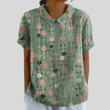 Top floreale Elegante Comfort