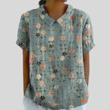 Top floreale Elegante Comfort