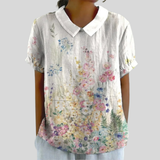 Top floreale Elegante Comfort