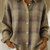 Frieda | Cardigan a quadri con bottoni
