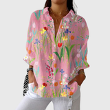 Blusa leggera e colorata stampata