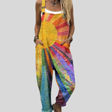Pantaloni Salopette Colorati Sole Batik