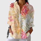 Blusa stampata leggera e colorata