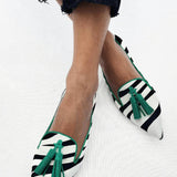 Riane™ | Mocassini Zebra Verde